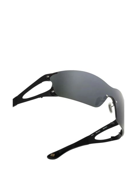 GANNI studded-detail sunglasses - Black