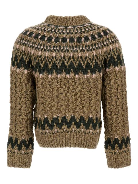 Moncler Grenoble patterned mock-neck sweater - Neutrals - zdjęcie produktu nr 2