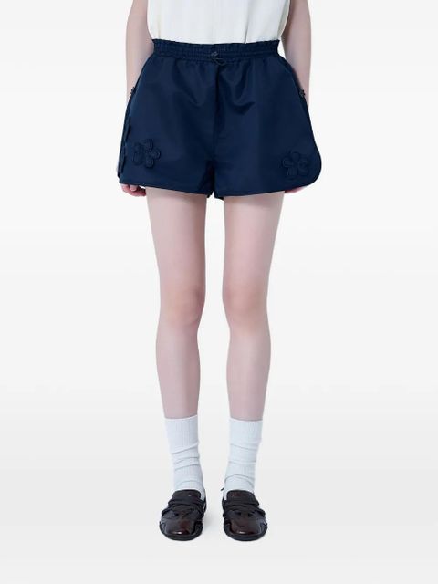 Cecilie Bahnsen floral-embroidery shorts - Blue - zdjęcie produktu nr 1