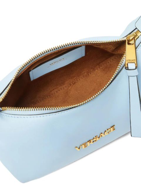 Versace logo-charm tote bag - Blue