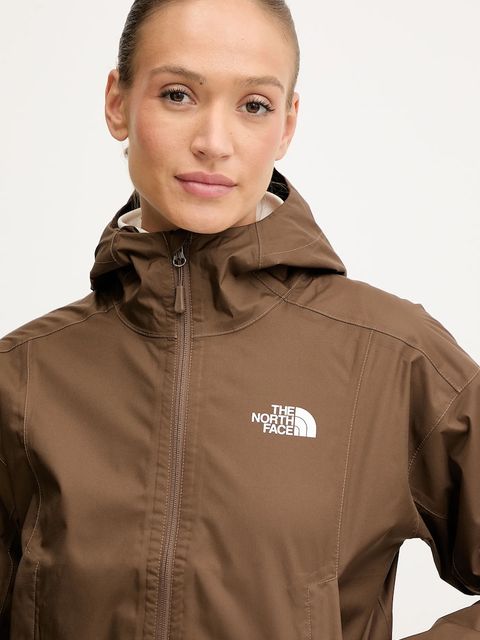 The North Face kurtka outdoorowa Cropped Quest kolor brązowy przejściowa NF0A55EP1OI1