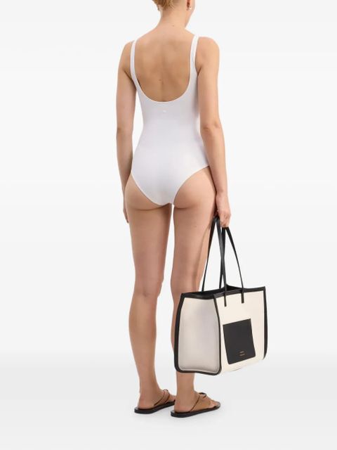 LouLou de Saison zip-fastening swimsuit - White