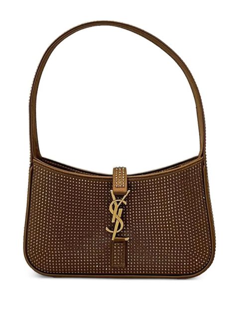 Saint Laurent embellished logo shoulder bag - Brown - zdjęcie produktu nr 1