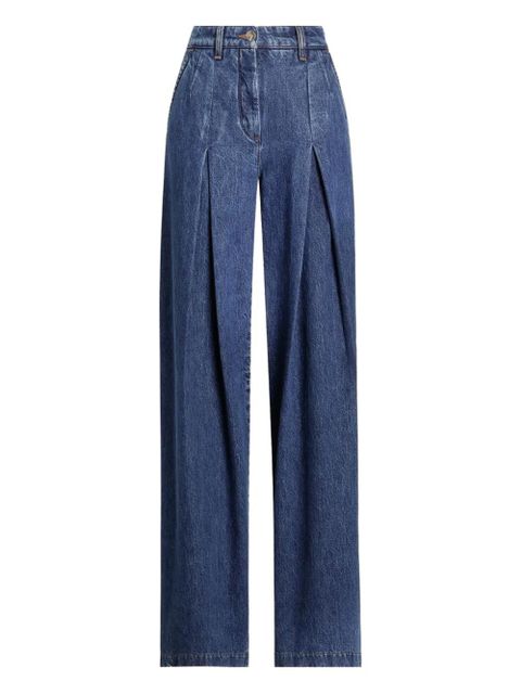Dolce & Gabbana inverted-pleat jeans - Blue - zdjęcie produktu nr 1
