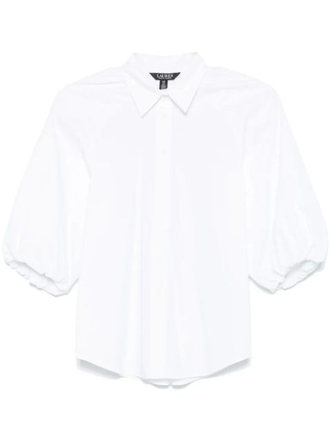 Lauren Ralph Lauren puff-sleeve shirt - White - zdjęcie produktu nr 1