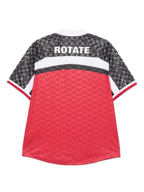 ROTATE BIRGER CHRISTENSEN logo-print polo top - Red - zdjęcie produktu nr 2