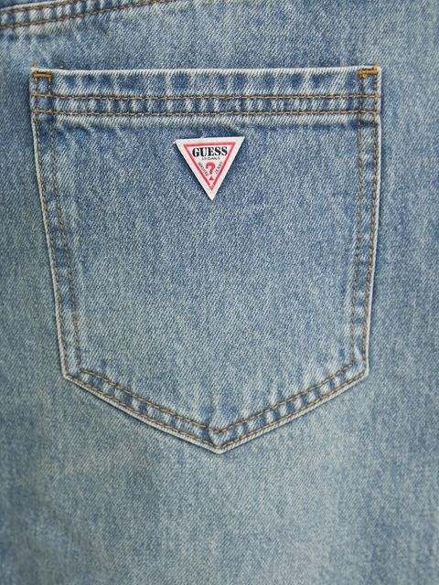 Guess Originals spódnica jeansowa kolor niebieski midi prosta W5RG35 D4XY0