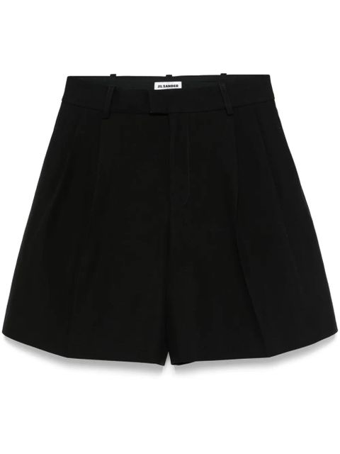 Jil Sander double cotton shorts - Black - zdjęcie produktu nr 1