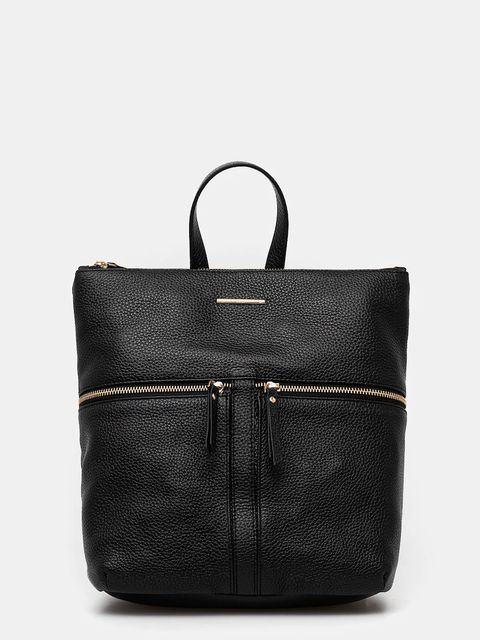 Geox plecak skórzany IRENIE damski kolor czarny duży gładki D25JVA 00046 - zdjęcie produktu nr 1