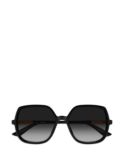 Chloé Eyewear oversized-frame sunglasses - Black - zdjęcie produktu nr 1