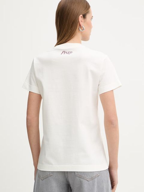 Pinko t-shirt bawełniany - zdjęcie produktu nr 2