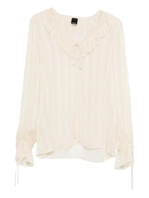 PINKO Biddy ruffled blouse - Neutrals - zdjęcie produktu nr 1