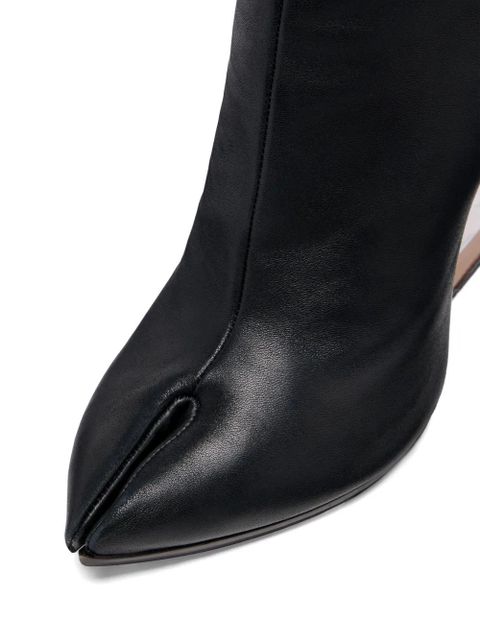 Maison Margiela Tabi Claw Plexi knee boots - Black