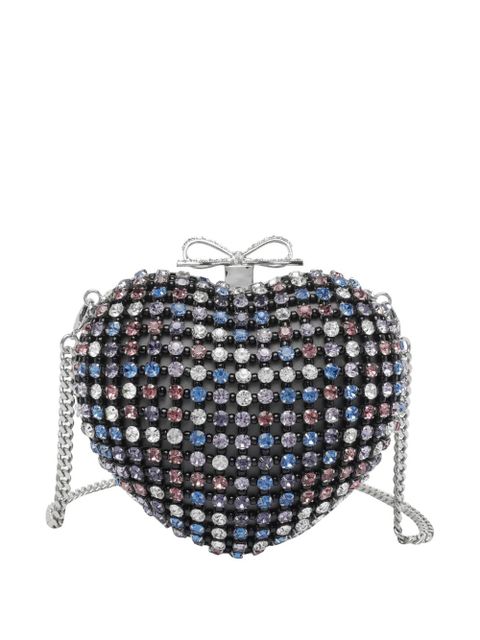 Self-Portrait heart-shaped mini clutch bag - Black - zdjęcie produktu nr 2