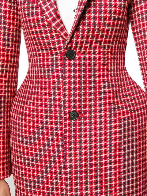 Balenciaga 3D houndstooth jacket - Red