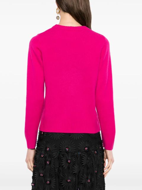 FARM Rio toucan-applique sweater - Pink