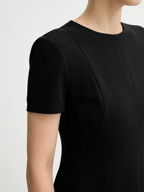 Calvin Klein sukienka kolor czarny mini rozkloszowana LV044C064G