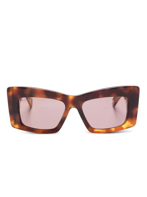 Gucci Eyewear square-frame sunglasses - Brown - zdjęcie produktu nr 1