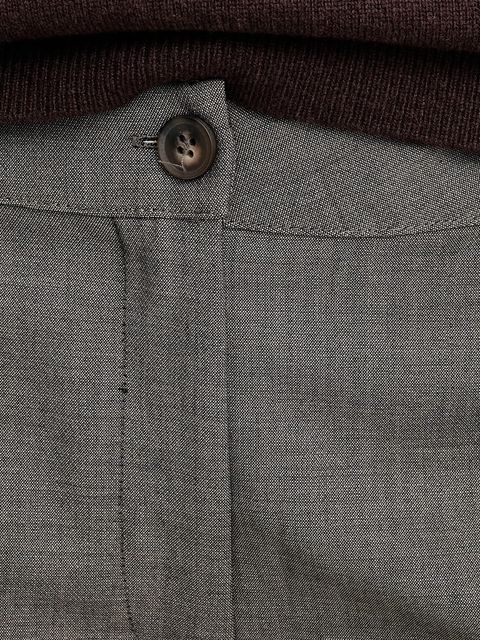 Answear.LAB spodnie damskie kolor zielony proste high waist