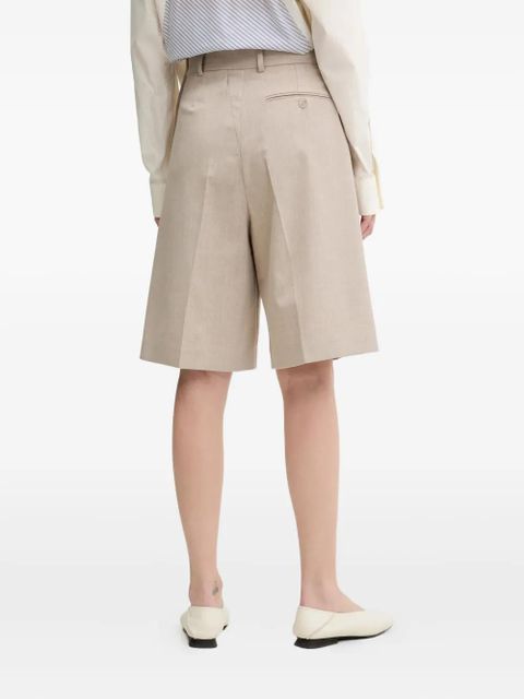 MM6 Maison Margiela front-crease welt-pocket shorts - Neutrals