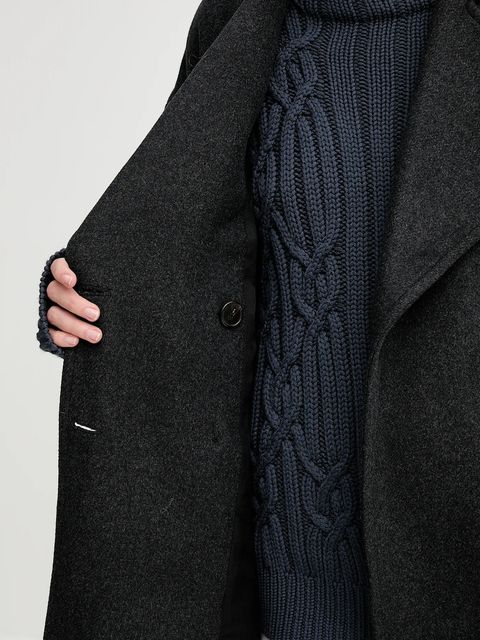 IRO płaszcz z wełną kolor szary WP137MEALIA