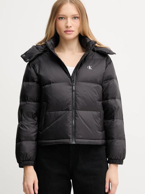 Calvin Klein Jeans kurtka puchowa kolor czarny zimowa oversize LV047D501G - zdjęcie produktu nr 1