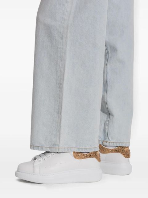 Alexander McQueen Oversized leather sneakers - White