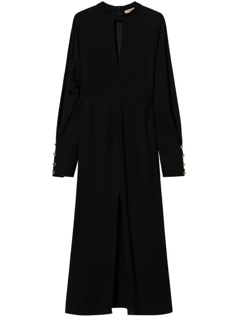 TWINSET georgette midi dress - Black - zdjęcie produktu nr 1