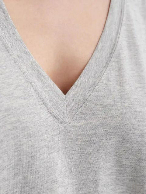 LouLou de Saison Faaa V-neck short-sleeve T-shirt - Grey