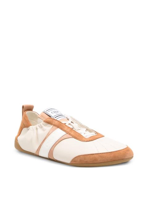 Chloé Kick logo-engraved sneakers - Neutrals