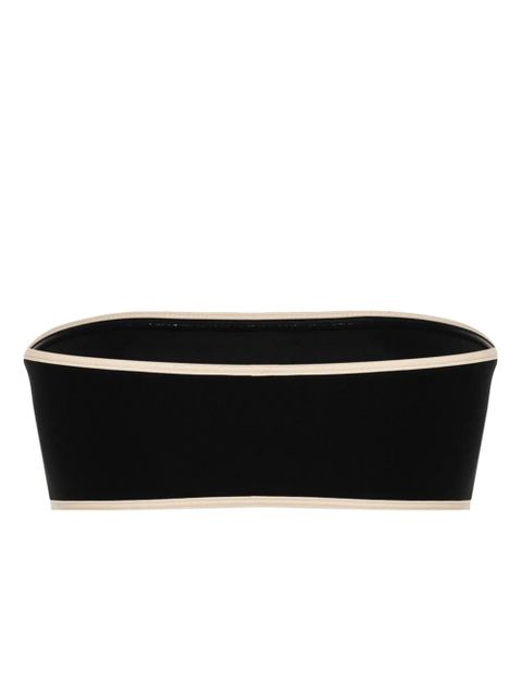 TOTEME striped-edge bikini top - Black - zdjęcie produktu nr 2