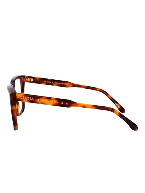Isabel Marant Eyewear rectangle-frame glasses - Orange