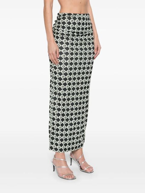 Nanushka Norine midi skirt - Green