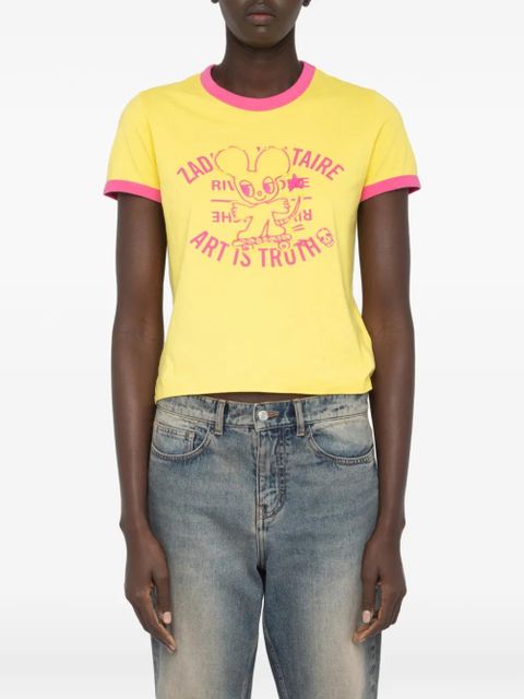 Zadig&Voltaire Woos Ringer graphic T-shirt - Yellow
