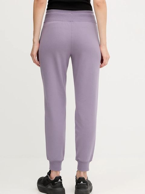 Dkny spodnie dresowe damskie kolor fioletowy gładkie DP5P3496