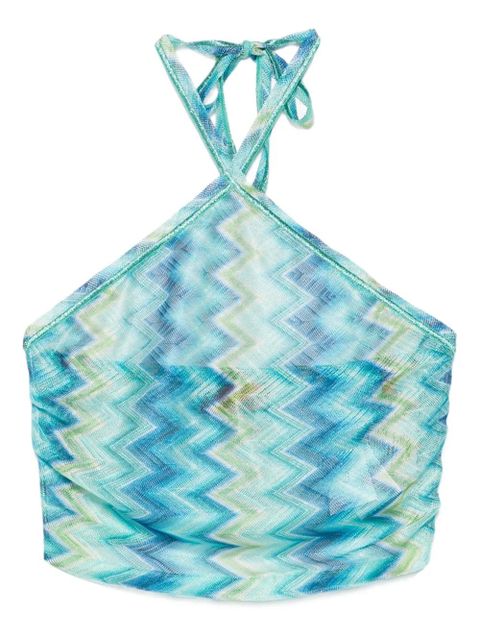 Missoni zigzag-motif top - Blue - zdjęcie produktu nr 1