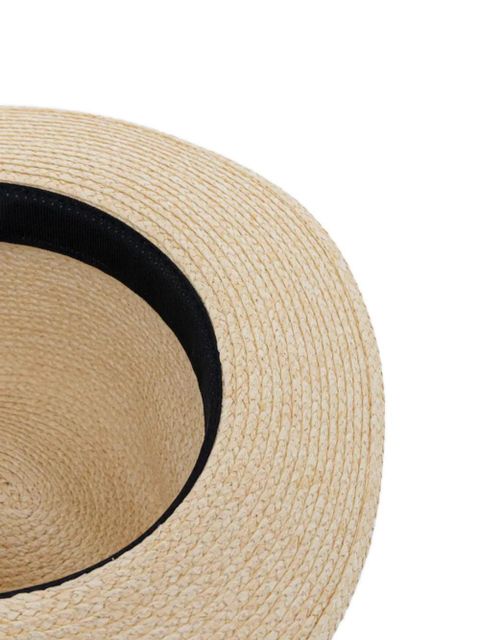 TWINSET woven feodora hat - Neutrals