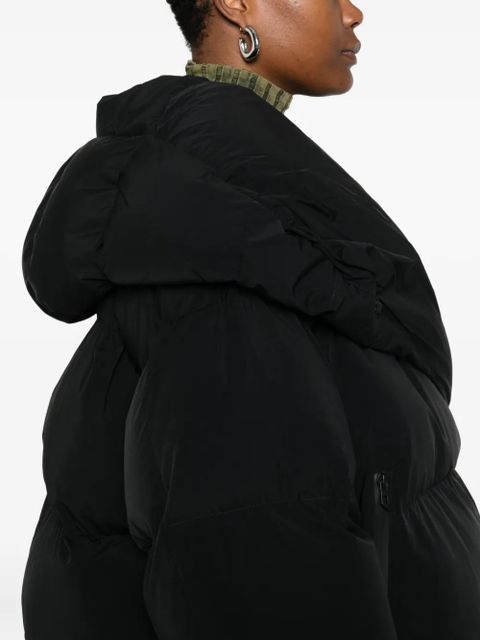 Diesel quilted high-neck jacket - Black