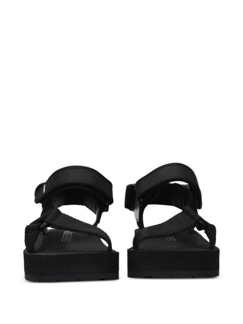 Prada touch-strap platform sandals - Black