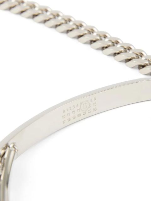 MM6 Maison Margiela mixed chain necklace - Silver - zdjęcie produktu nr 2