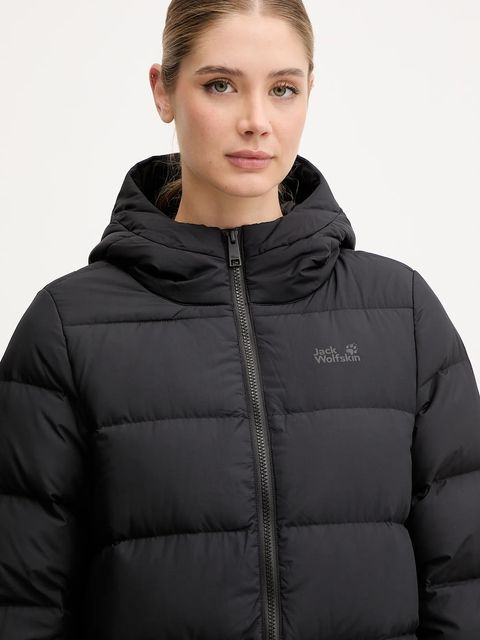 Jack Wolfskin kurtka puchowa FROZEN PALACE kolor czarny zimowa A65096