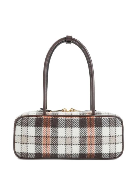 Miu Miu Miu Miu Beau Tartan Shoulder Bag - Brown - zdjęcie produktu nr 2