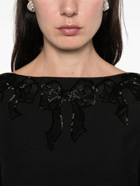 Valentino Garavani beaded midi dress - Black