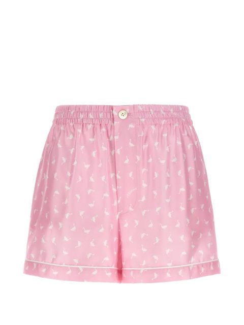 Moschino printed silk shorts - Pink - zdjęcie produktu nr 1