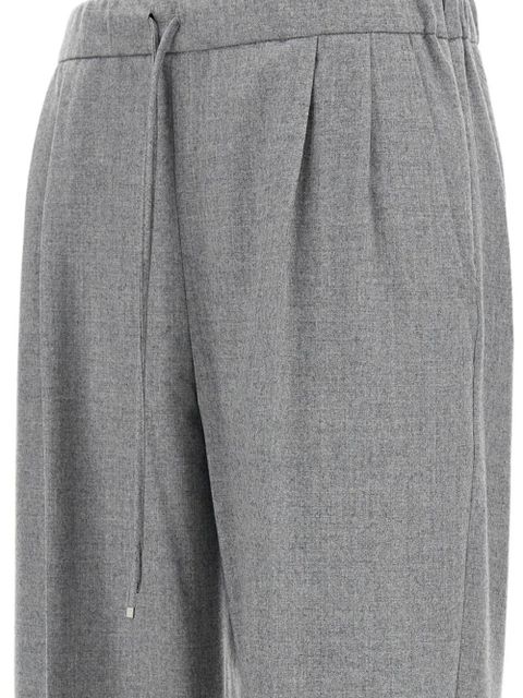Max Mara pleated-front drawstring trousers - Grey
