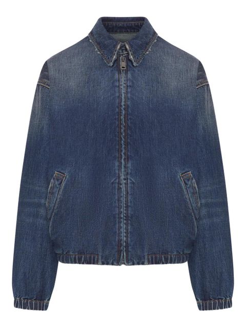 Prada zip-up denim jacket - Blue - zdjęcie produktu nr 2