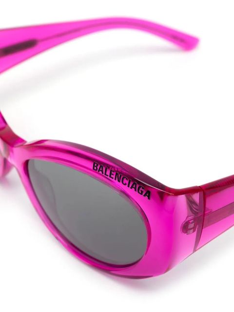 Balenciaga Eyewear debossed-logo cat-eye sunglasses - Pink