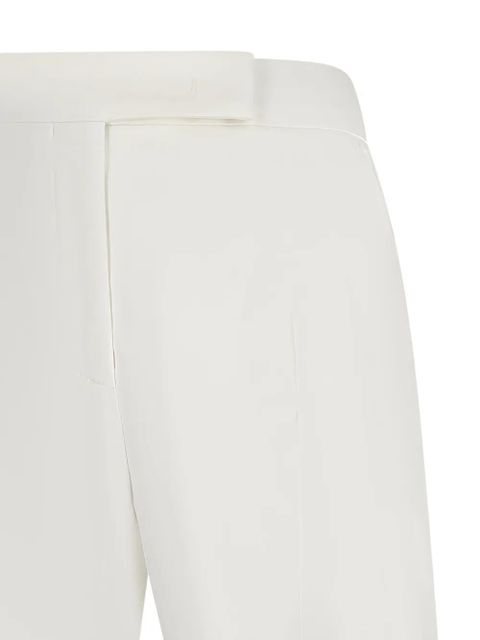 Max Mara cotton satin trousers - White