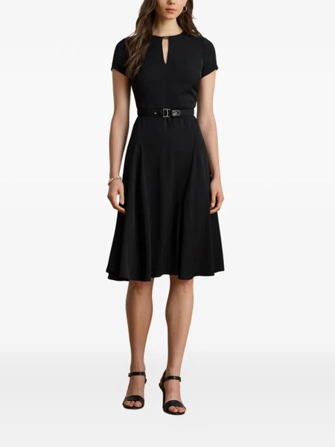 Lauren Ralph Lauren keyhole-detail midi dress - Black - zdjęcie produktu nr 2