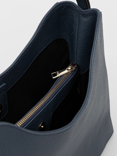 Furla torebka skórzana kolor niebieski WB01246.HSF000.GU000